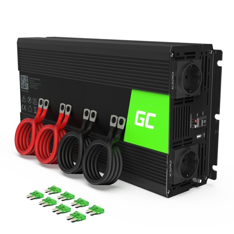 Green Cell Inversor Voltaje Automóvil ® 12V a 220V, 3000W / 6000W