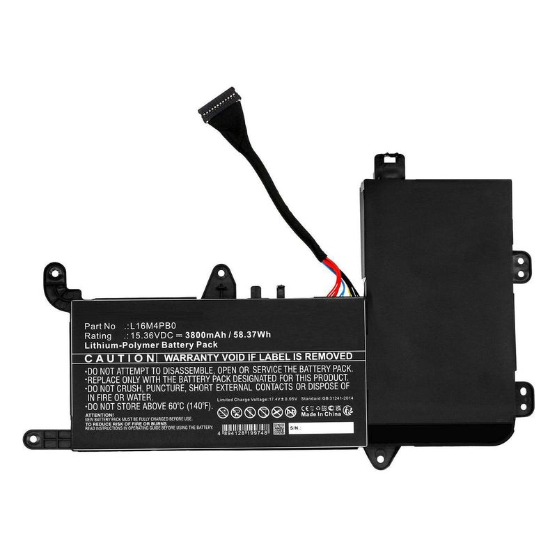 Battery 15.36V 3800MAH 58.37WH For Lenovo Notebook,