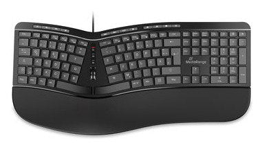 Mediarange Ergon. Multimedia-teclado 124 Ta. Scr-rad Uk Sw