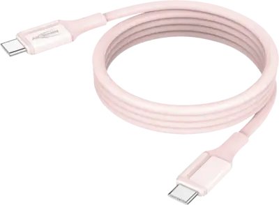 Ansmann Cable Silicone USB-C a USB-C Pink Magnetic 120CM)