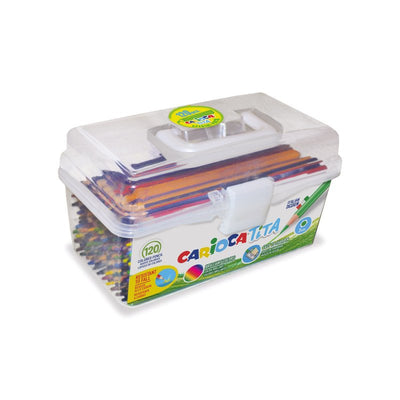 Carioca Tita Pack 120 Pencils Resina - Body Hexagonal - Colours Brillantes And Lavables - Escritura Blanda - M — image 1