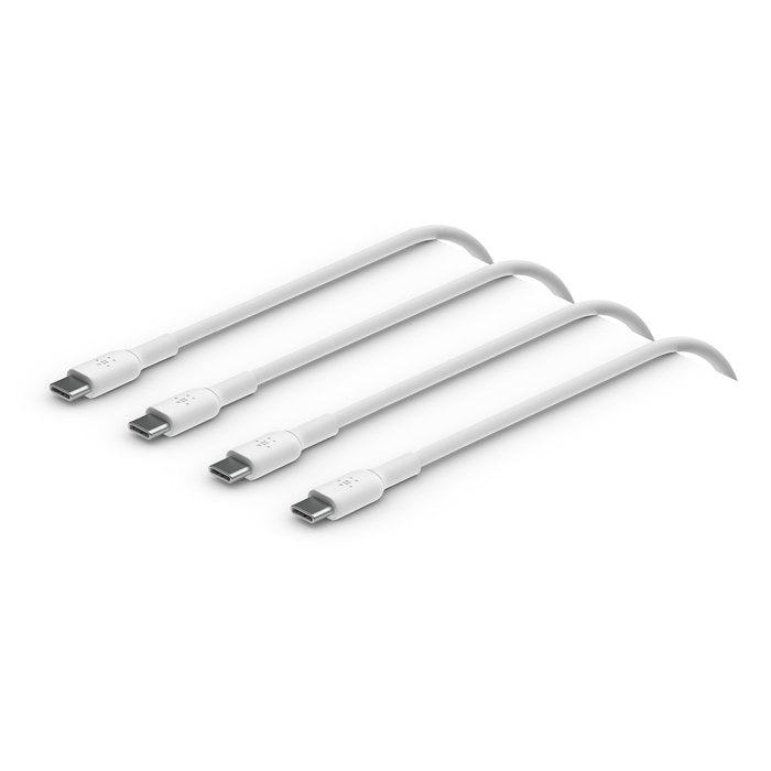Belkin Cable USB-C/USB-C 2.0 Pvc 1M, 2PACK White CAB003BT1MWH2PK