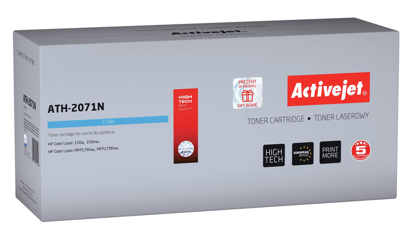 Activejet Toner ATH-2071N (reemplazo HP 117A 2071A - Supreme - 700 Páginas - Cyan)