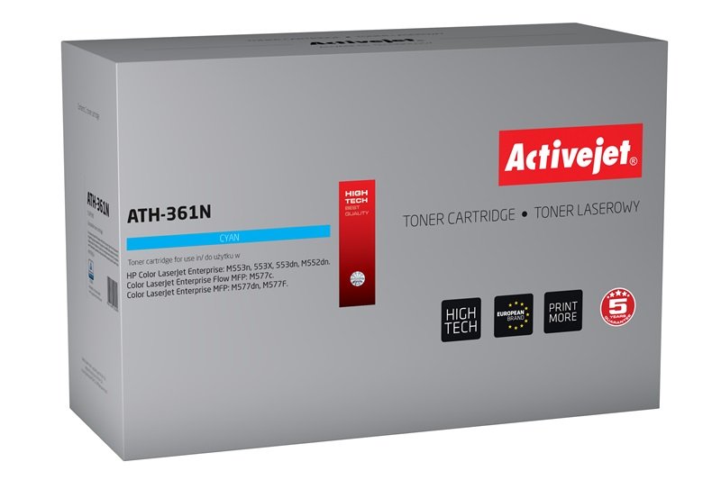 Activejet ATH-361N Spare Part HP 508A CF361A Supreme 5000 Páginas Blue