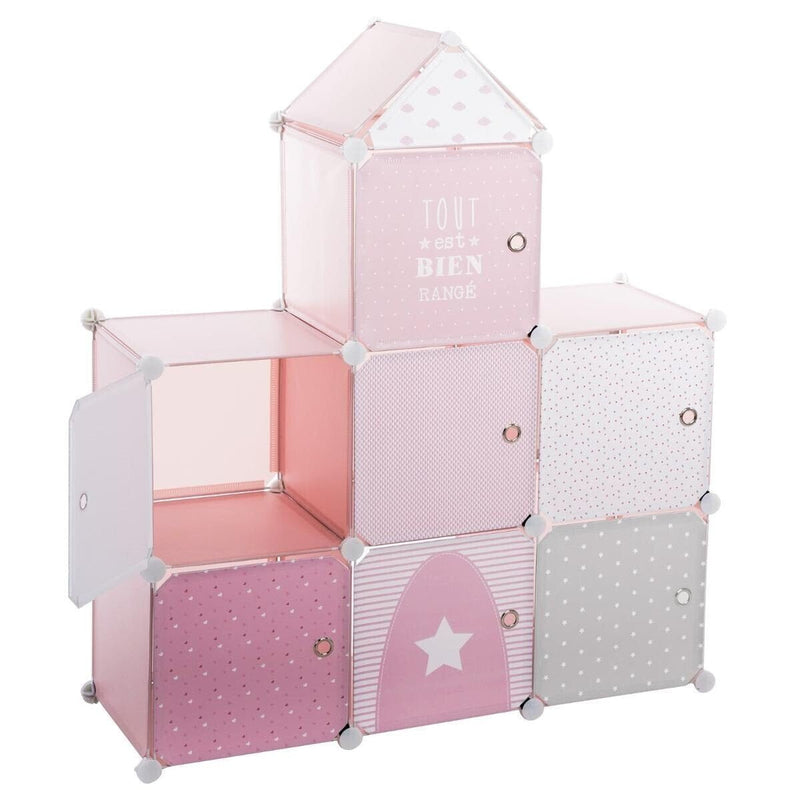 Almacenamiento Kids Pink Castle 95,5 X 32 X 109CM