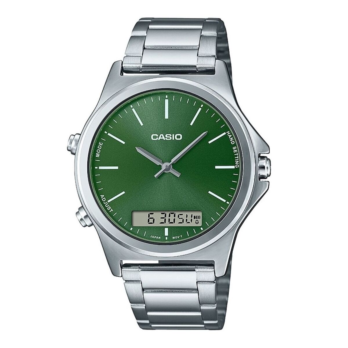 Casio Men's Watch Casio Collection Green Silver (Ø 41,5 Mm)