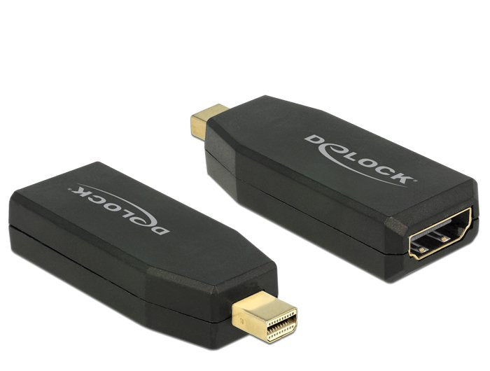 Delock Adapter Mini DisplayPort 1.2 Connector Male HDMI Connector Female Black 4K Pasivo