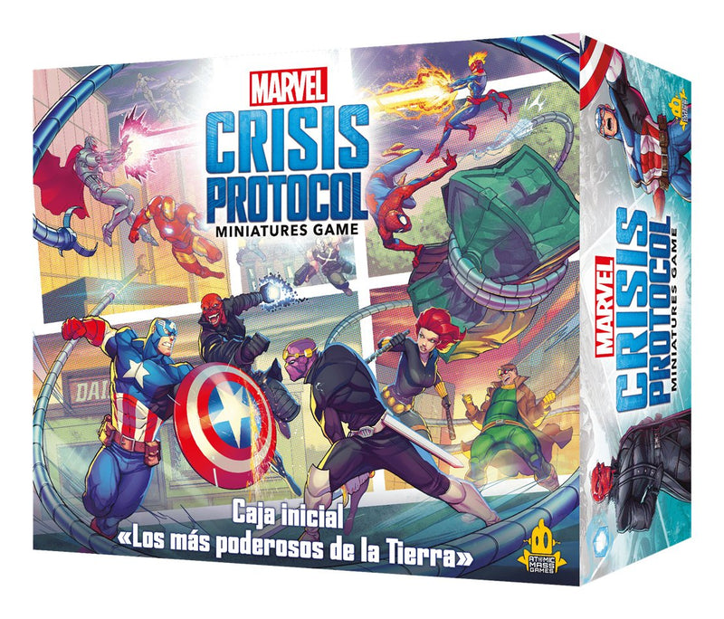 Set Of Desk Marvel Crisis Protocol Box Inicial Mas Poderosos Tierra Edad Recomendada 14 Years