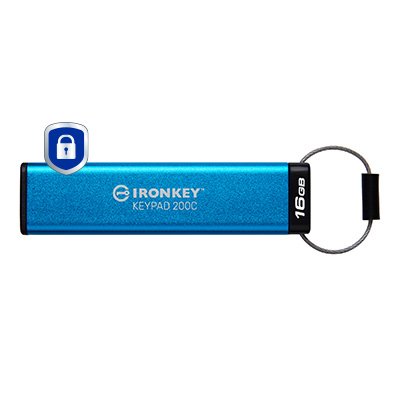Kingston Ironkey Keypad 200 16GB USB-C Aes Encrypted IKKP200C/16GB — image 1