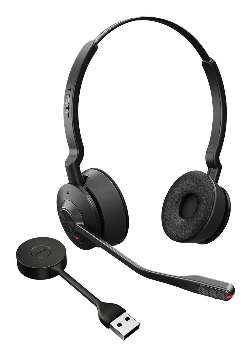 Jabra Headphones Engage 55 Se - USB-A Uc Convertible Mono, Usb-a, Uc, With Estación Charging 9655-415-111 Blac