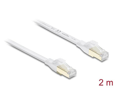 Delock RJ45 Flachband Network Cable CAT.8.1 U FTP 40Gbps, 2M — image 1