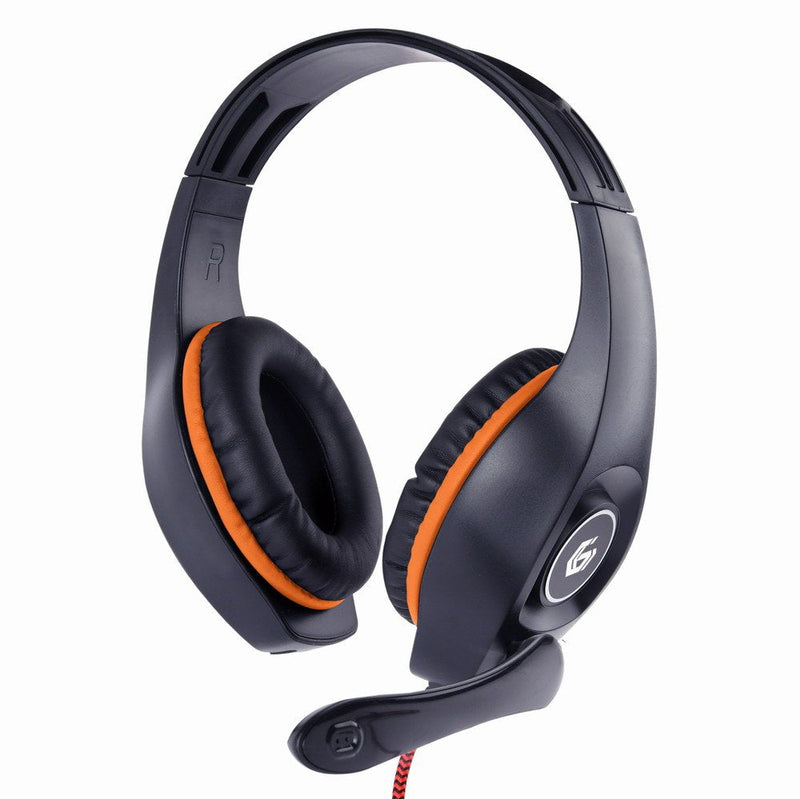 Gembird Headphones Gaming Control Volumen - Microphone Naranja-negro GHS-05- Or