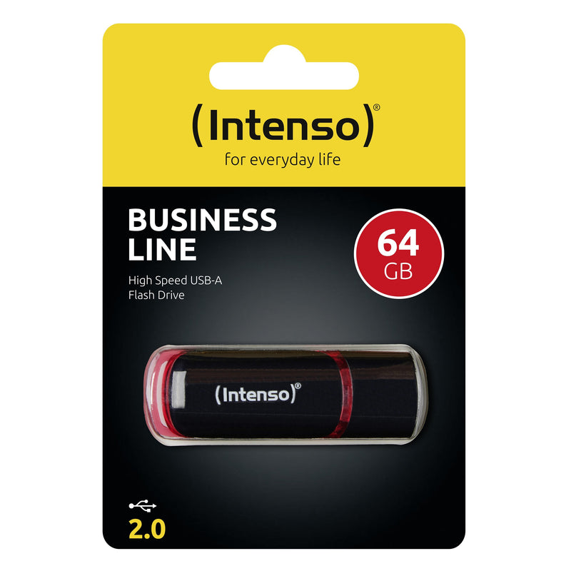 Intenso USB Flash Drive 64GB USB 2.0 USB a 2.0 Black Red