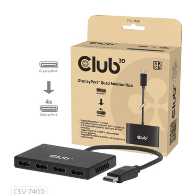 CLUB3D CSV-7400 Divisor Video 4x DisplayPort — image 1