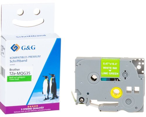 G&g Tape Labeller Compatible With Brother TZE-MQG35