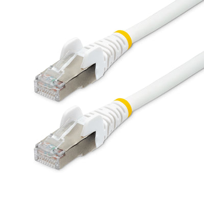 StarTech Cable .com 7M CAT.6A Ethernet White Low Smoke Zero Halogen (lszh) 10GBE 500MHZ 100W PoE + Snagless RJ — image 1