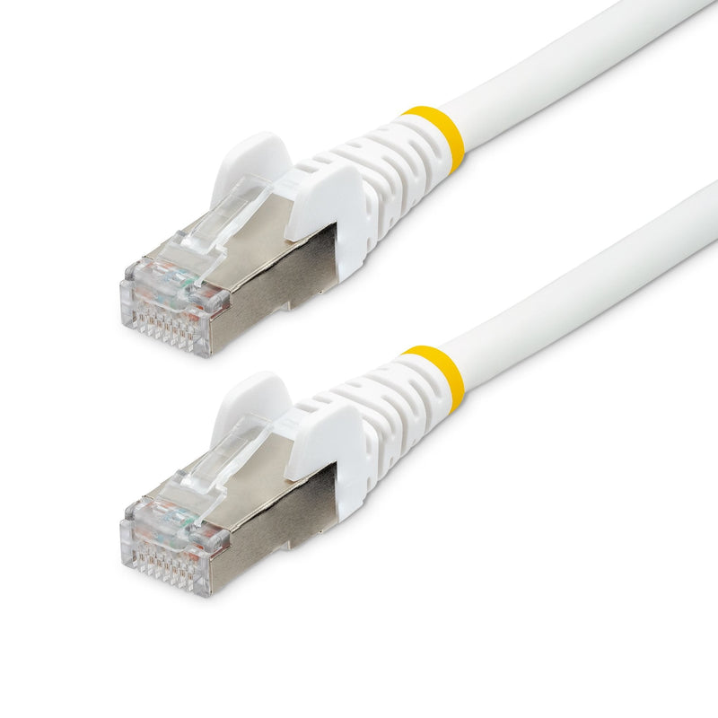 StarTech Cable .com 7M CAT.6A Ethernet White Low Smoke Zero Halogen (lszh) 10GBE 500MHZ 100W PoE + Snagless RJ