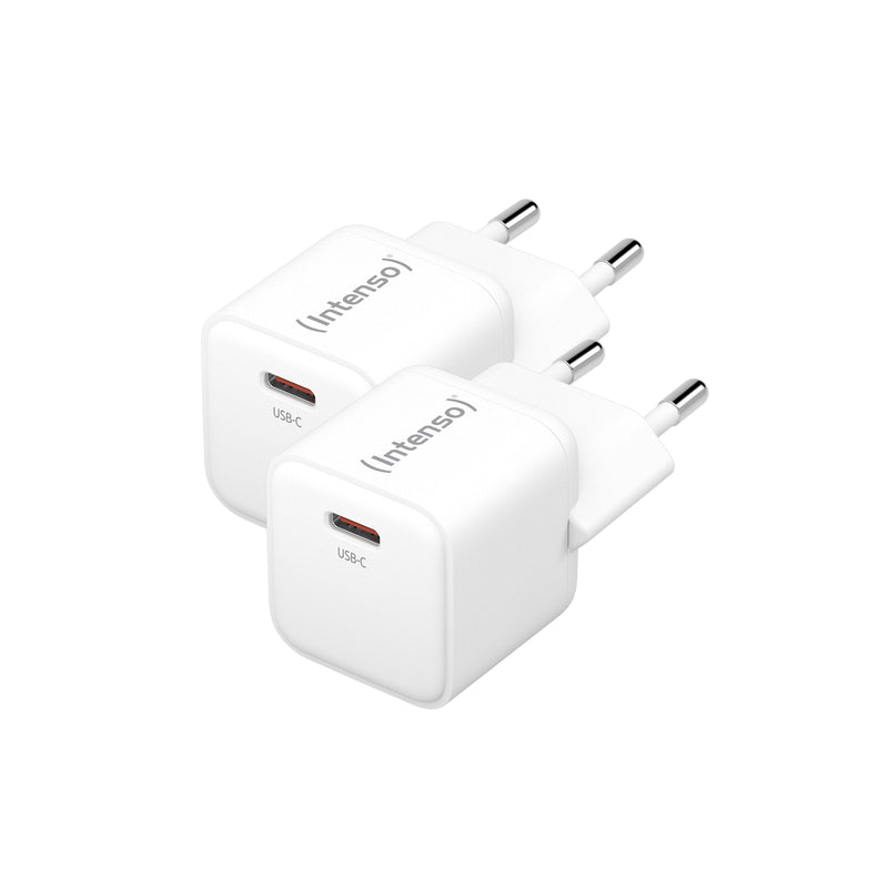 Intenso Power Adapter W30C GaN White 2ER Pack