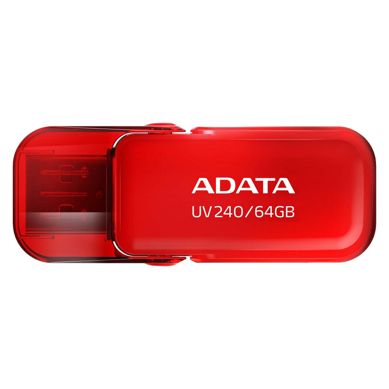 ADATA USB Flash Drive UV240 64GB USB 2.0 Red