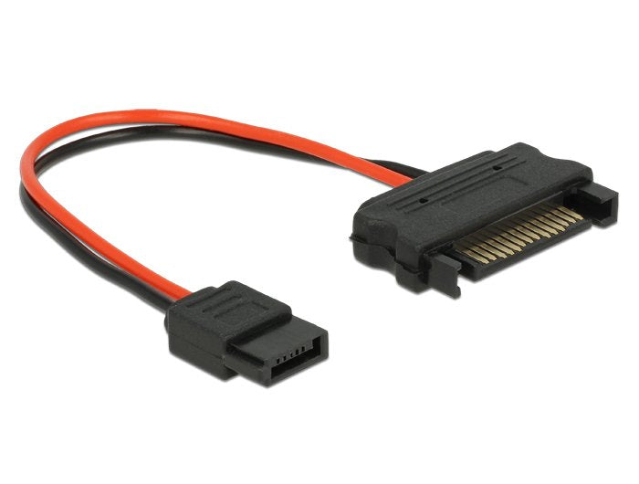 Delock Cable Power SATA 15 Pin Male Slim SATA 6 Pin