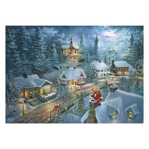 Schmidt Spiele Thomas Kinkade Studios: Noche Paz Papá Noel, Puzzle 1000 Pieces 57529 — image 1