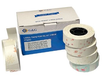 G&g Roll Labels 5ER Set With Verschiedenen Muster 15X30MM