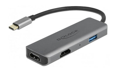 Delock Adapter USB Type-c Dual HDMI With 4K 60 HZ And Port USB — image 1