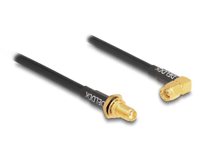 Delock Cable Antenna Sma Connector Female Assembly Protegido Contra Salpicaduras a Sma Connector Male 90° RG-5