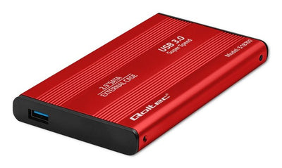 Qoltec External Enclosure 2.5 SATA3 HDD / SSD USB 3.0 Red — image 1