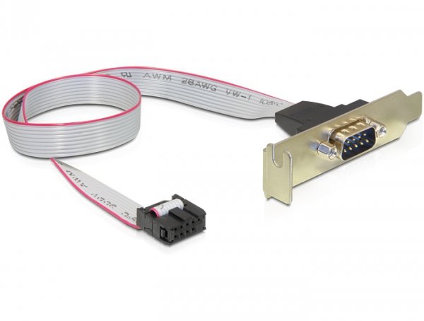 Delock Slotblech - Seriell 1XPORT Low Profile Cable Ca. 40CM