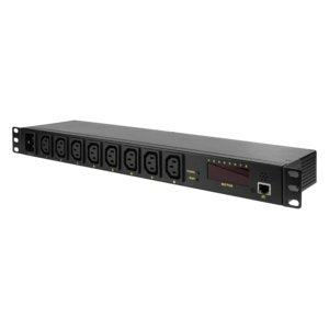 Logilink PDU8P01 Unit Distribución Energía (pdu) 1U Black 8 Salidas AC