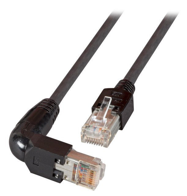 Efb RJ45 Network Cable CAT.5E S UTP Pvc TM11 1X90 Black 0,5M