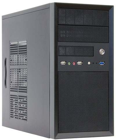 Chieftec PC Case CT-01B-OP Mini Tower Black Mesh Ext 2X 5.25IN/1X 3.5IN Int 2X 3.5IN/1X 2.5IN 1XUSB3 2XUSB2 Mi — image 1