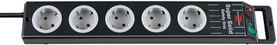 Brennenstuhl 1153380115 Base Múltiple 2,5M 5 Salidas AC Black Grey — image 1