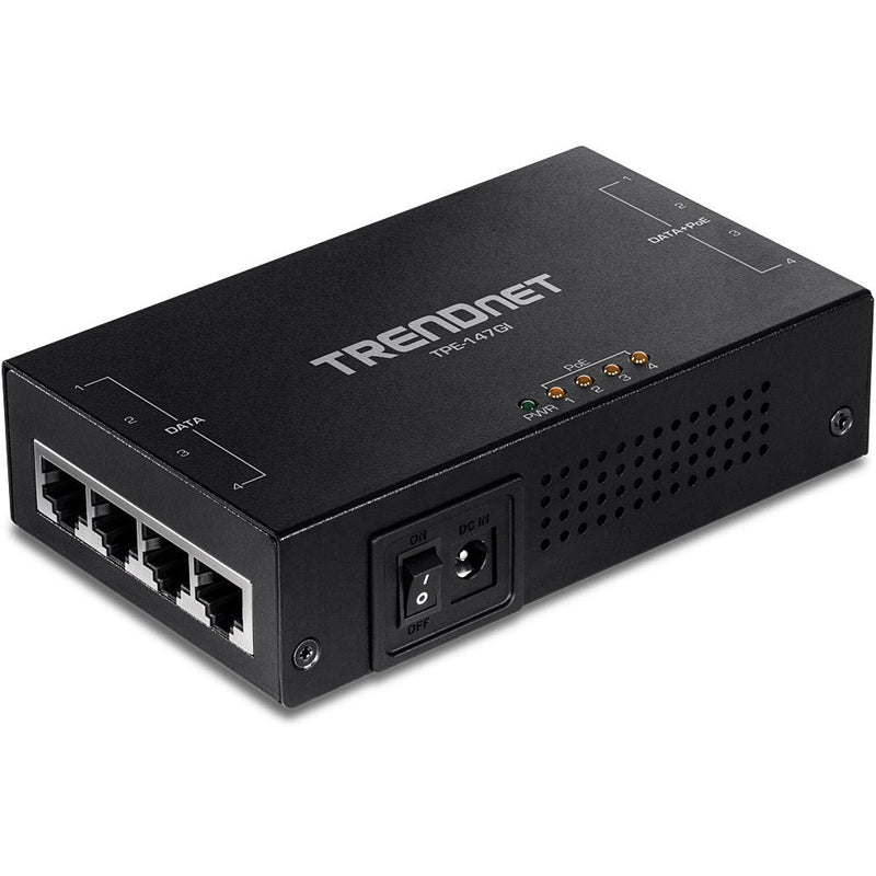 Trendnet TPE-147GI Injector PoE Gigabit Ethernet (65W 4-PORT Gigabit PoE + - Injector)