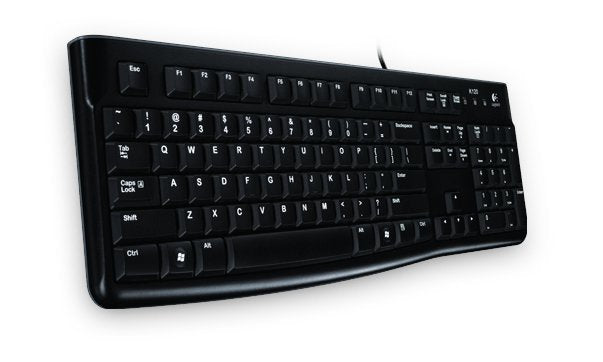 Logitech Keyboard K120 USB Qwertz German Black 920-002489