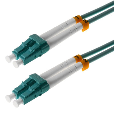 Helos Lwl Network Cable Lc/Lc Duplex 50/125?M OM3 Aqua 20,0M — image 1