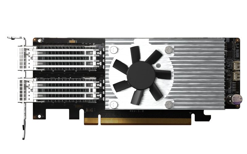 QNAP QXG-100G2SF-E810 Adapter And Network Card Internal Fibre 100000 Mbit/S