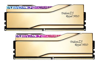 G.skill Memory 32GB DDR5 6000 2X 16GB Kit Dual, Dorada, F5-6000J2836G16GX2-TR5NG, Trident Z5 Royal Neo, AMD Ex — image 1