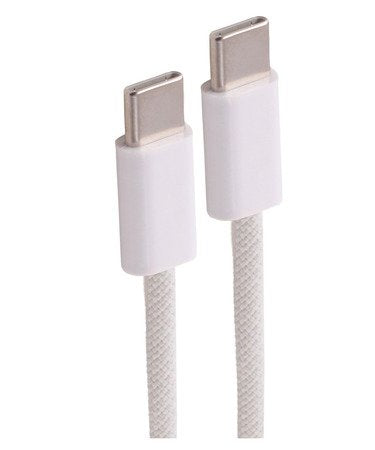 Shiverpeaks USB-C Cable Charging 2.0, 60W, White Textil, 2,5M