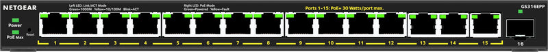 NETGEAR Switch GS316EPP (GS316EPP-100PES)