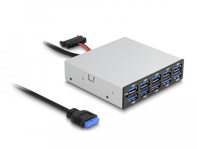 Delock 64208 Panel Front 3.5 USB 5Gbps 10 X USB Tipo-a — image 1