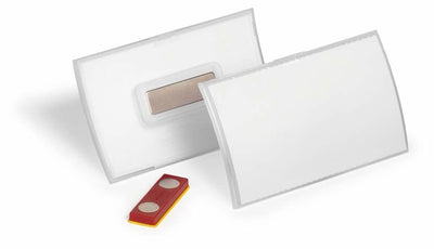 Durable Label Nombre Click Fold With Magnet 54X90MM 10UDS Trans — image 1