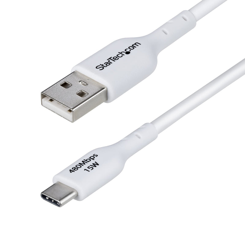 Cable Charger USB-A a USB-C 2M - USB-A a USB Type-c M/M - White