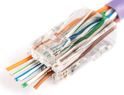 Connector RJ45 (8P8C) Przelotowy, KAT.6, Nieblindado, Awg 26-24, Opakowanie 100 Ud. — image 1