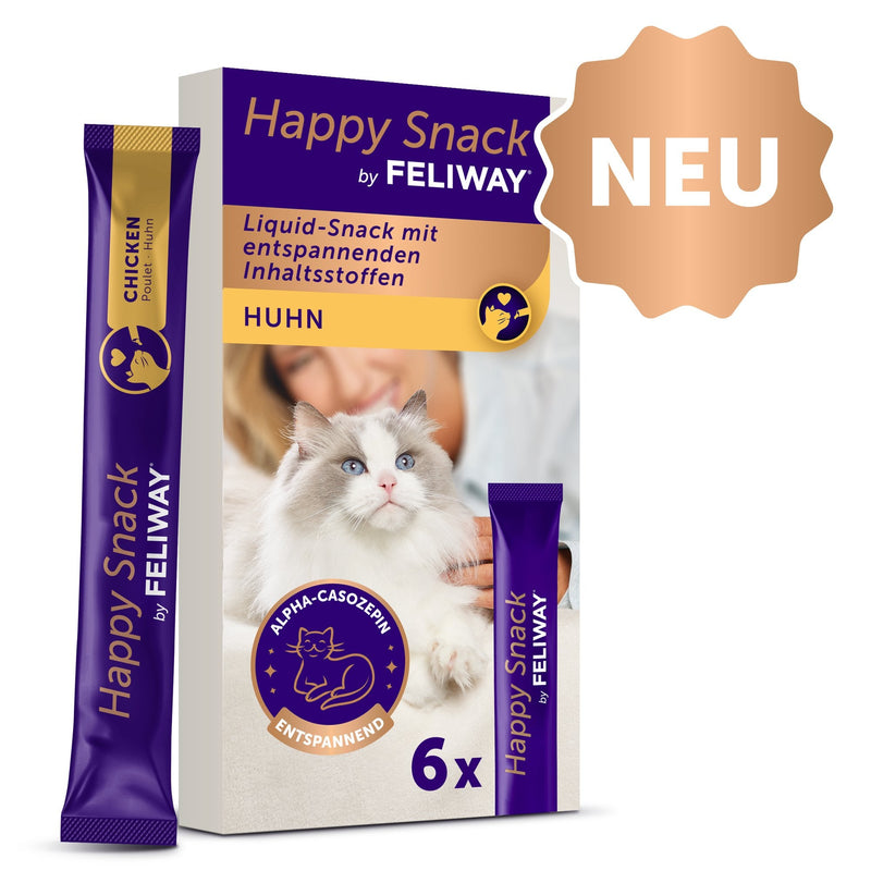 Rubber Gatos Ceva Feliway Happy Snack Chicken 6X15G