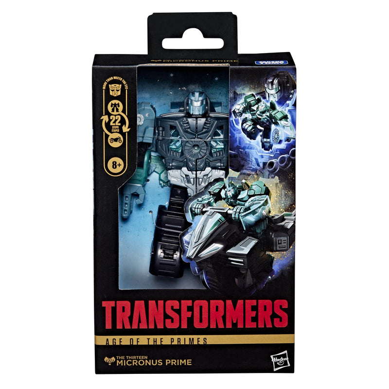 Hasbro Figure Transformers Age Of The Primes Deluxe Class Micronus Prime 14CM