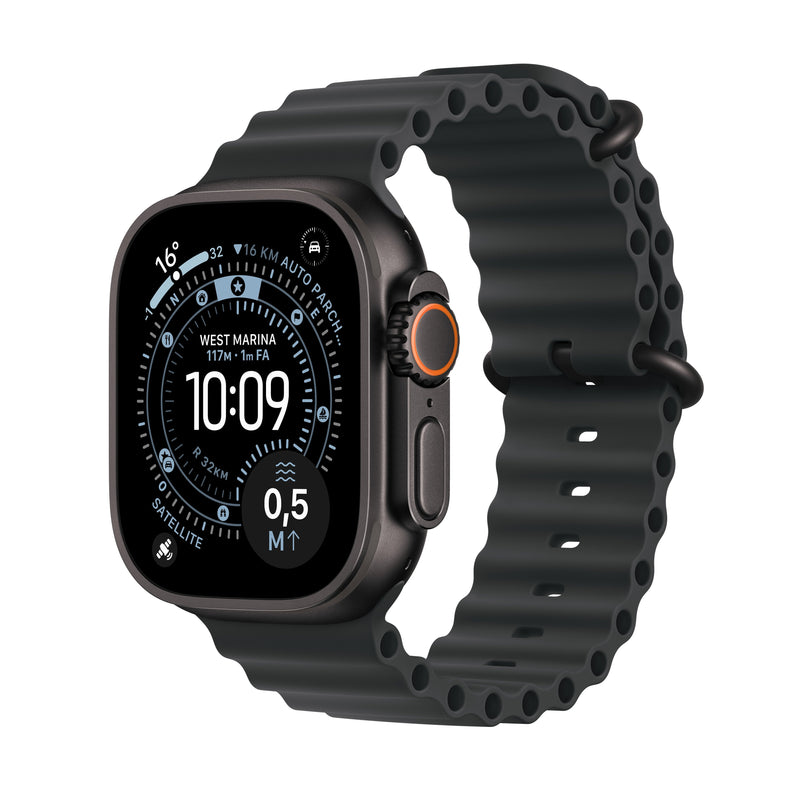 Apple Watch Watch Ultra 3 (2025) LTE 49MM Titanium Case With Ocean Band - Black