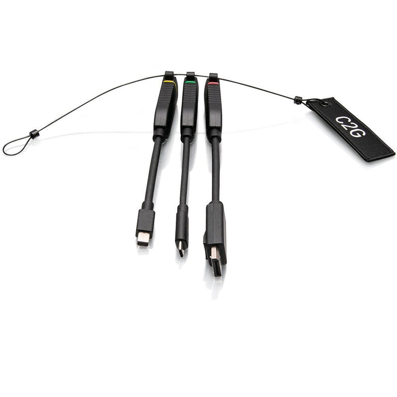 C2G Ring Universal Adaptadores Hdmi® 4K Mini DisplayPort™, DisplayPort And Usb-c® With Codes Colour