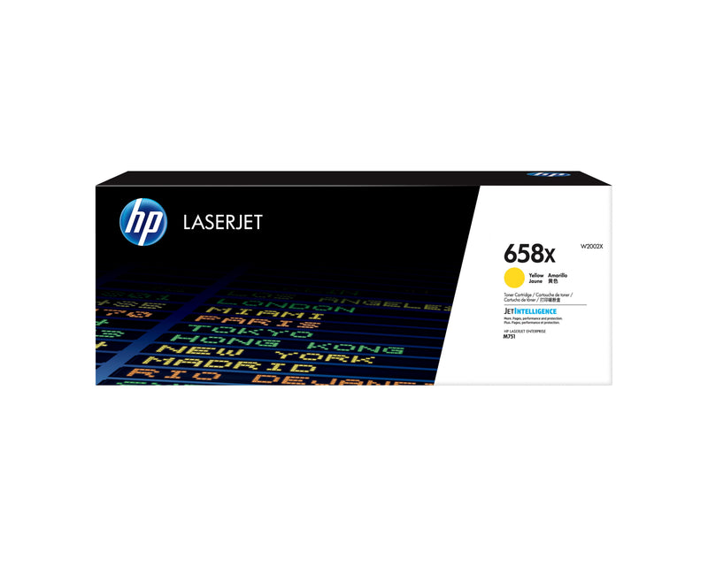 HP Genuine Toner 658X Yellow W2002X